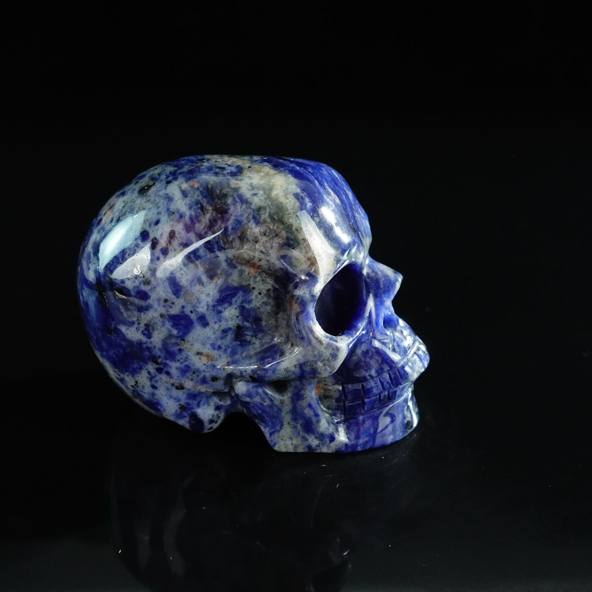 3.0" Sodalite Crystal Skull Carving - Unique Piece #SL07