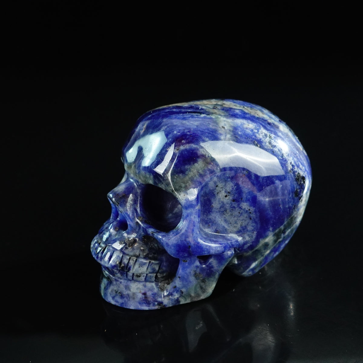 3.0" Sodalite Crystal Skull Carving - Unique Piece #SL07