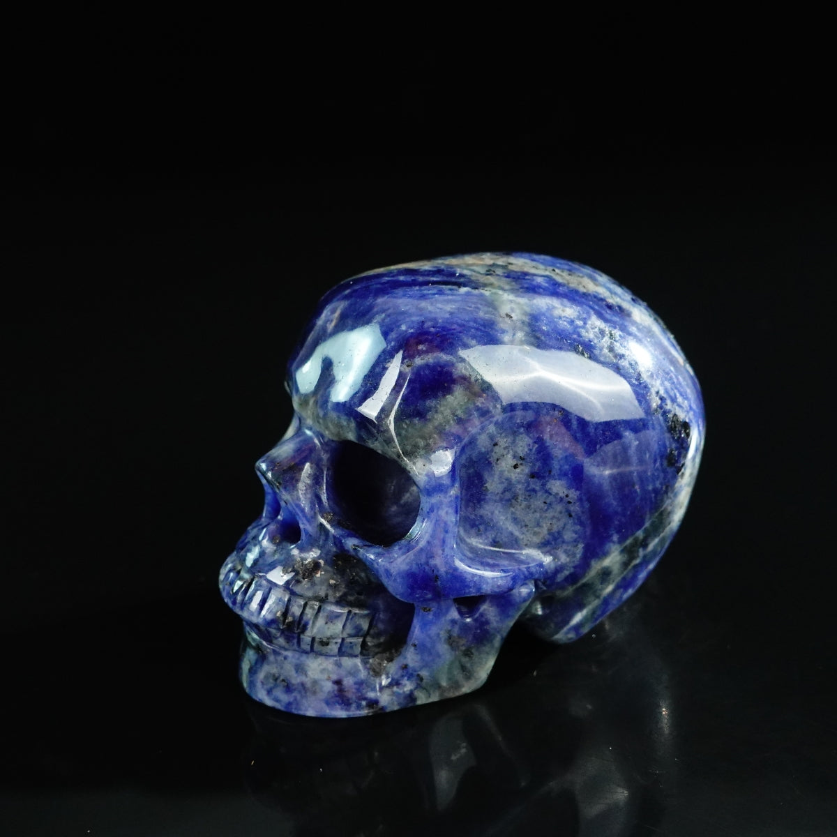 3.0" Sodalite Crystal Skull Carving - Unique Piece #SL07
