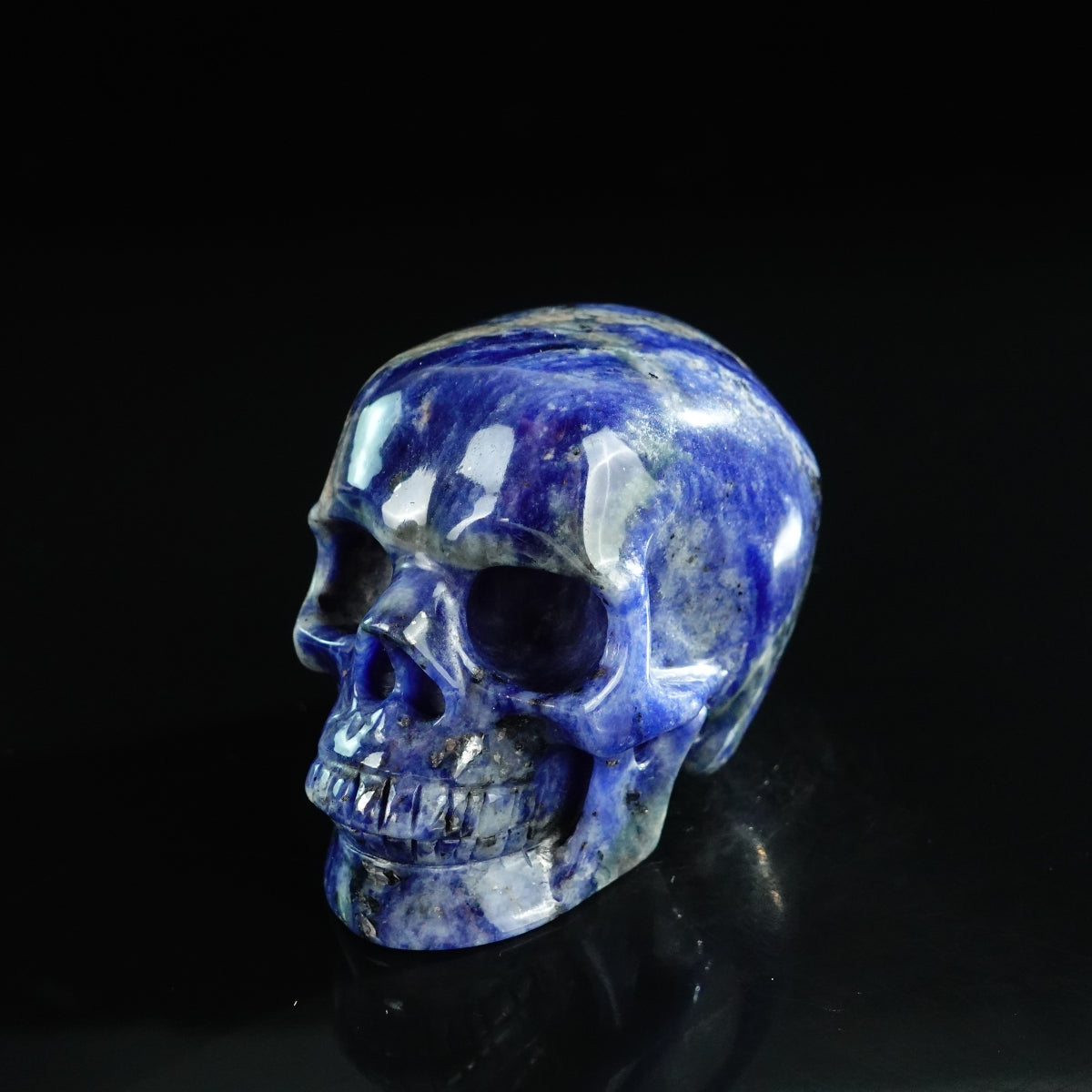 3.0" Sodalite Crystal Skull Carving - Unique Piece #SL07