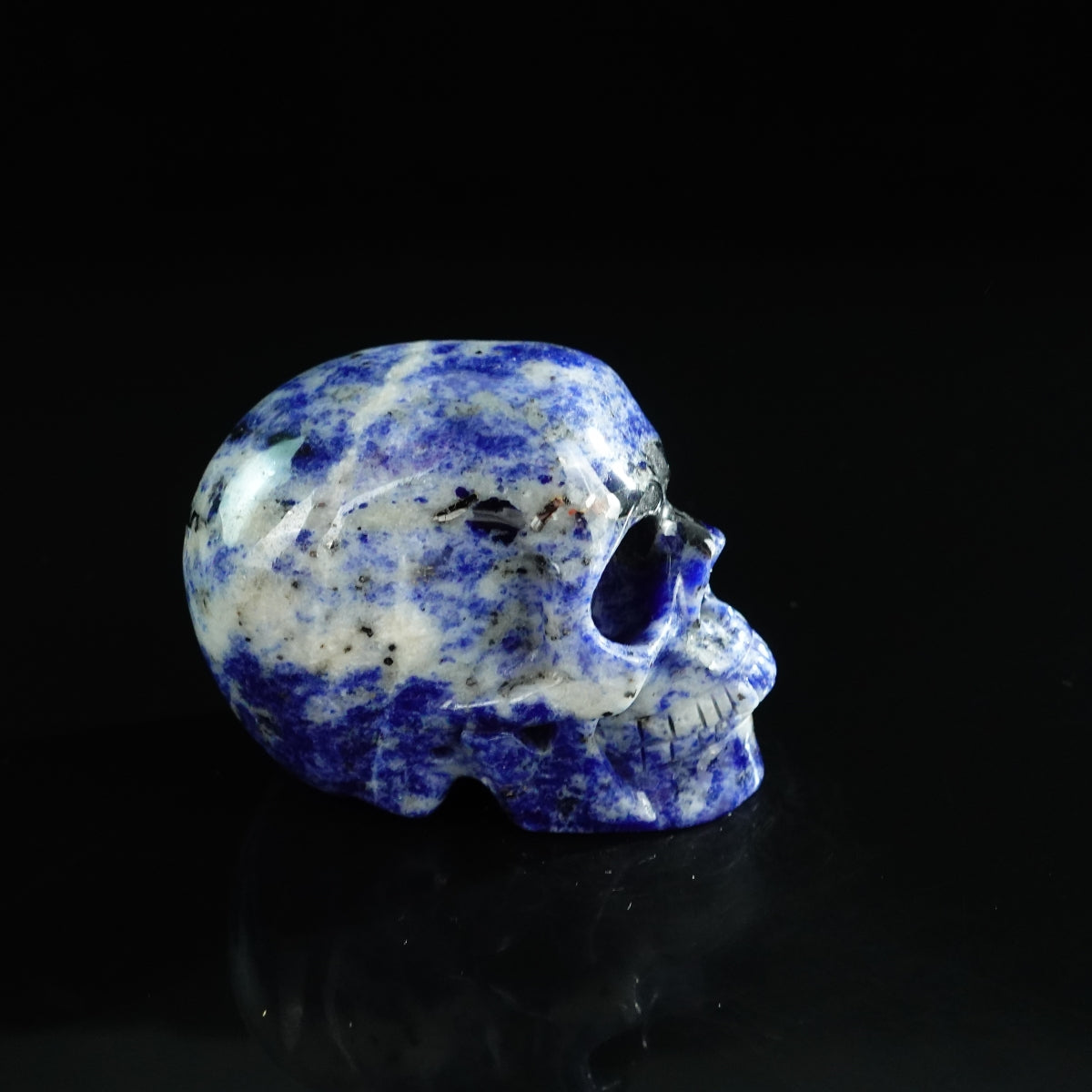 3.0" Sodalite Crystal Skull Carving - Unique Piece #SL08