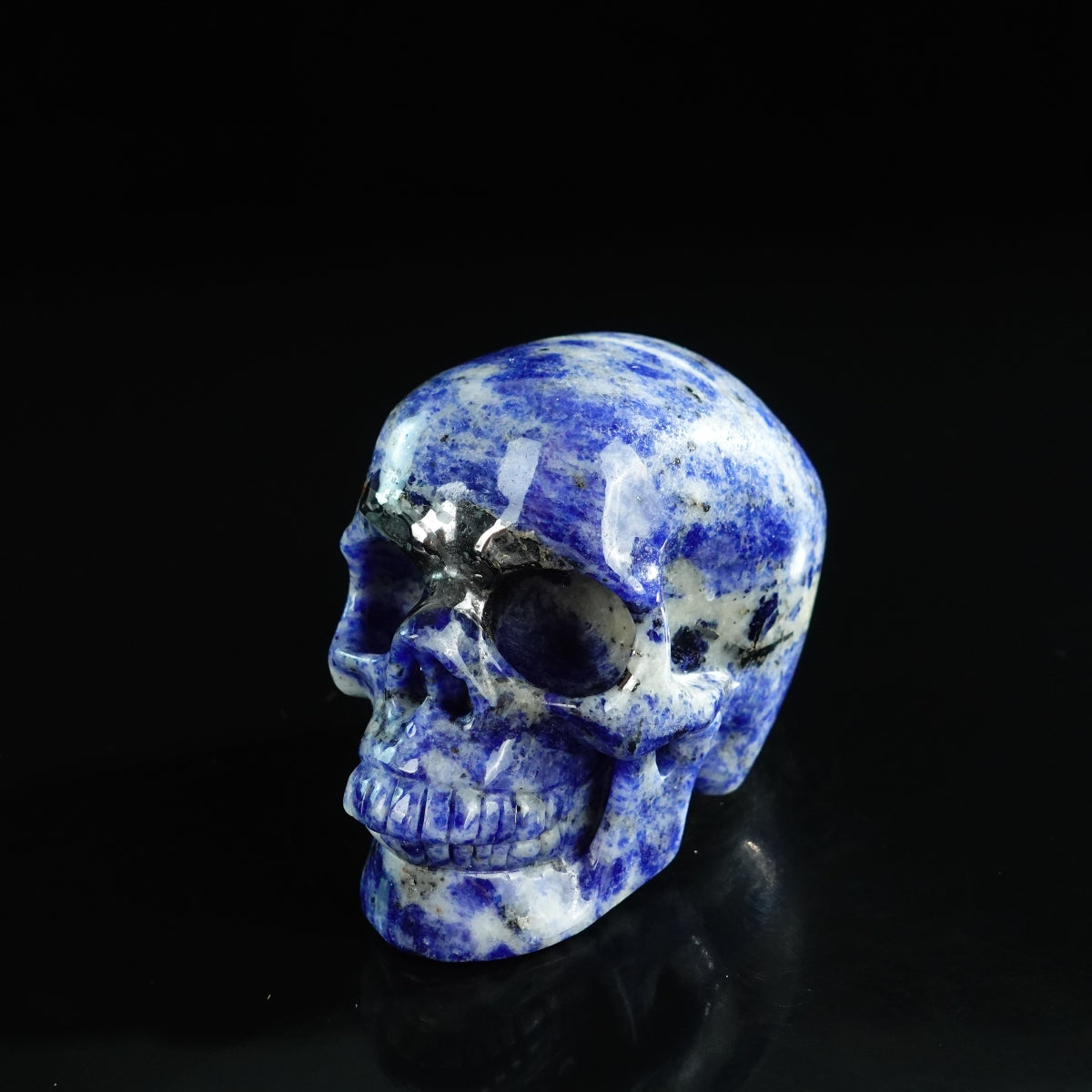 3.0" Sodalite Crystal Skull Carving - Unique Piece #SL08