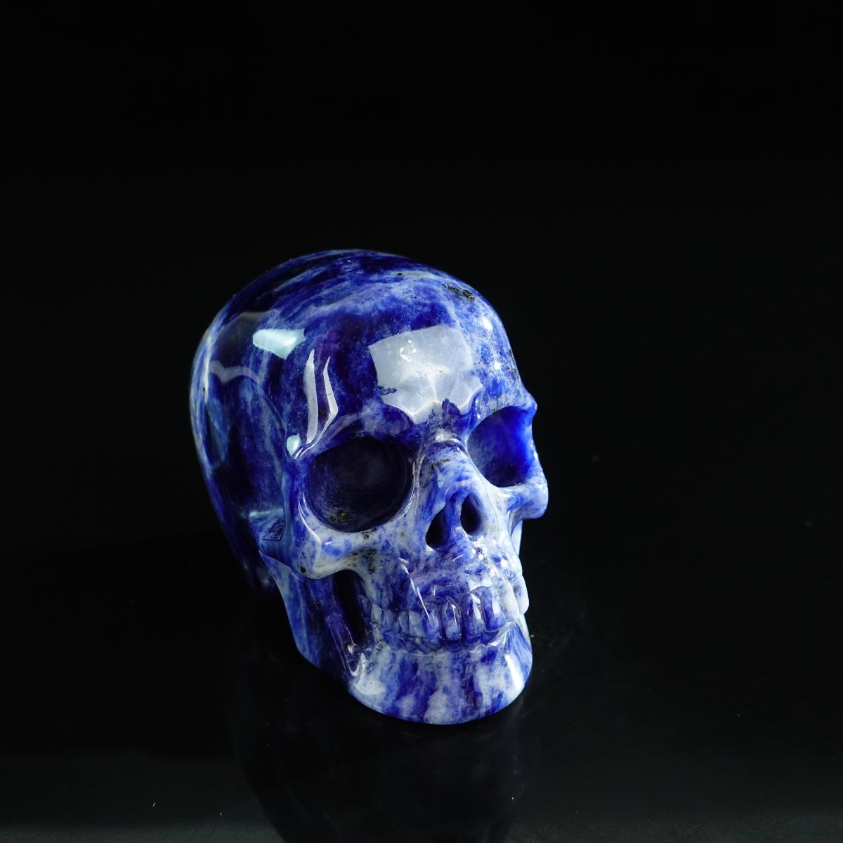 3.0" Sodalite Crystal Skull Carving - Unique Piece #SL09