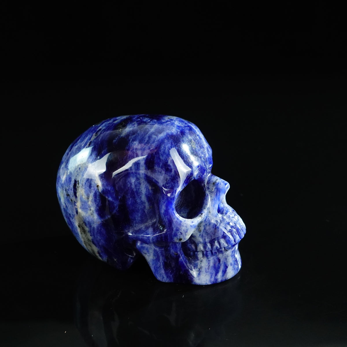 3.0" Sodalite Crystal Skull Carving - Unique Piece #SL09
