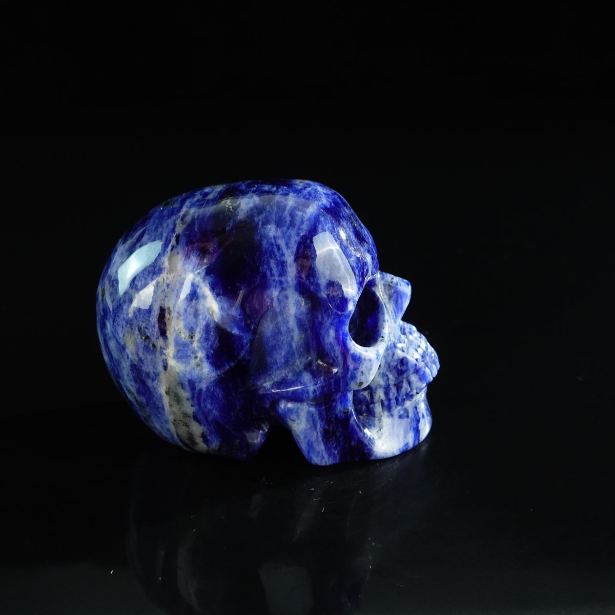 3.0" Sodalite Crystal Skull Carving - Unique Piece #SL09