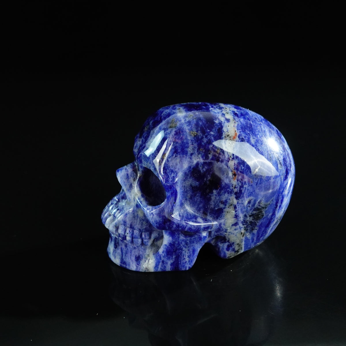 3.0" Sodalite Crystal Skull Carving - Unique Piece #SL09