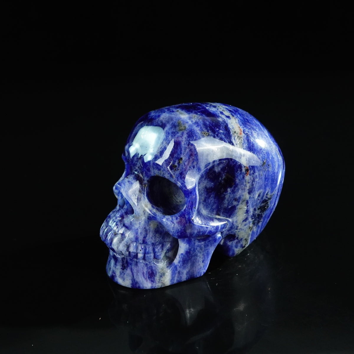 3.0" Sodalite Crystal Skull Carving - Unique Piece #SL09