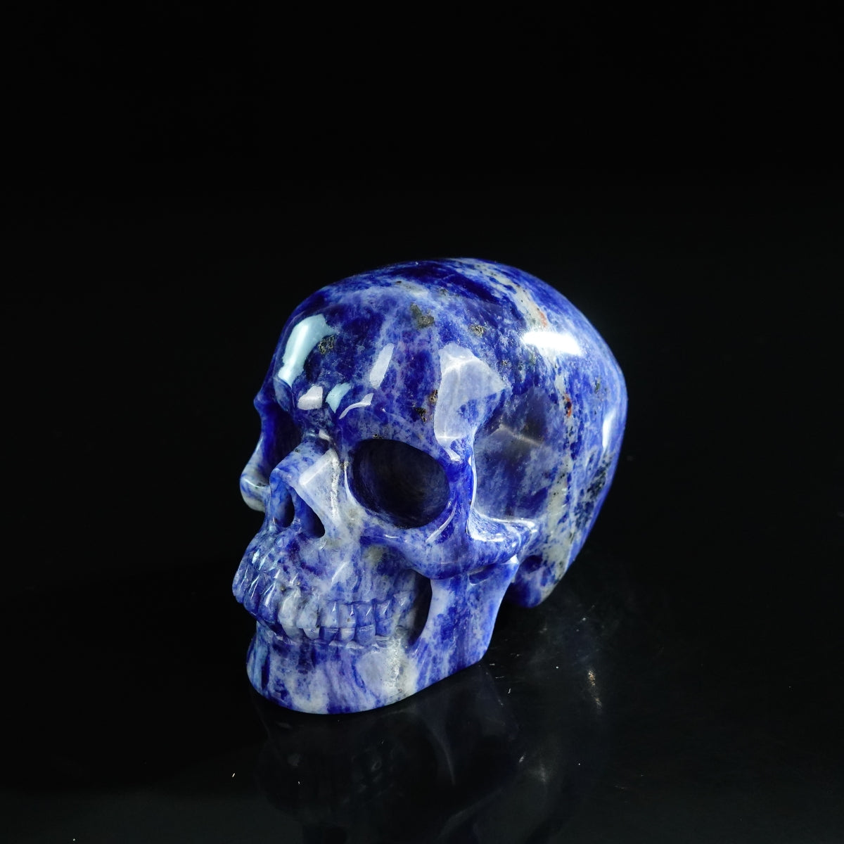 3.0" Sodalite Crystal Skull Carving - Unique Piece #SL09