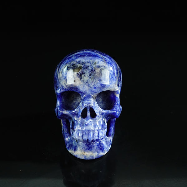 3.0" Sodalite Crystal Skull Carving - Unique Piece #SL10