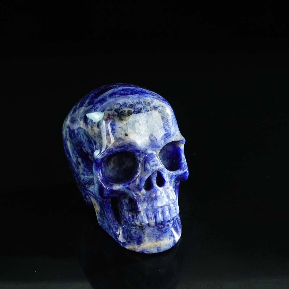 3.0" Sodalite Crystal Skull Carving - Unique Piece #SL10