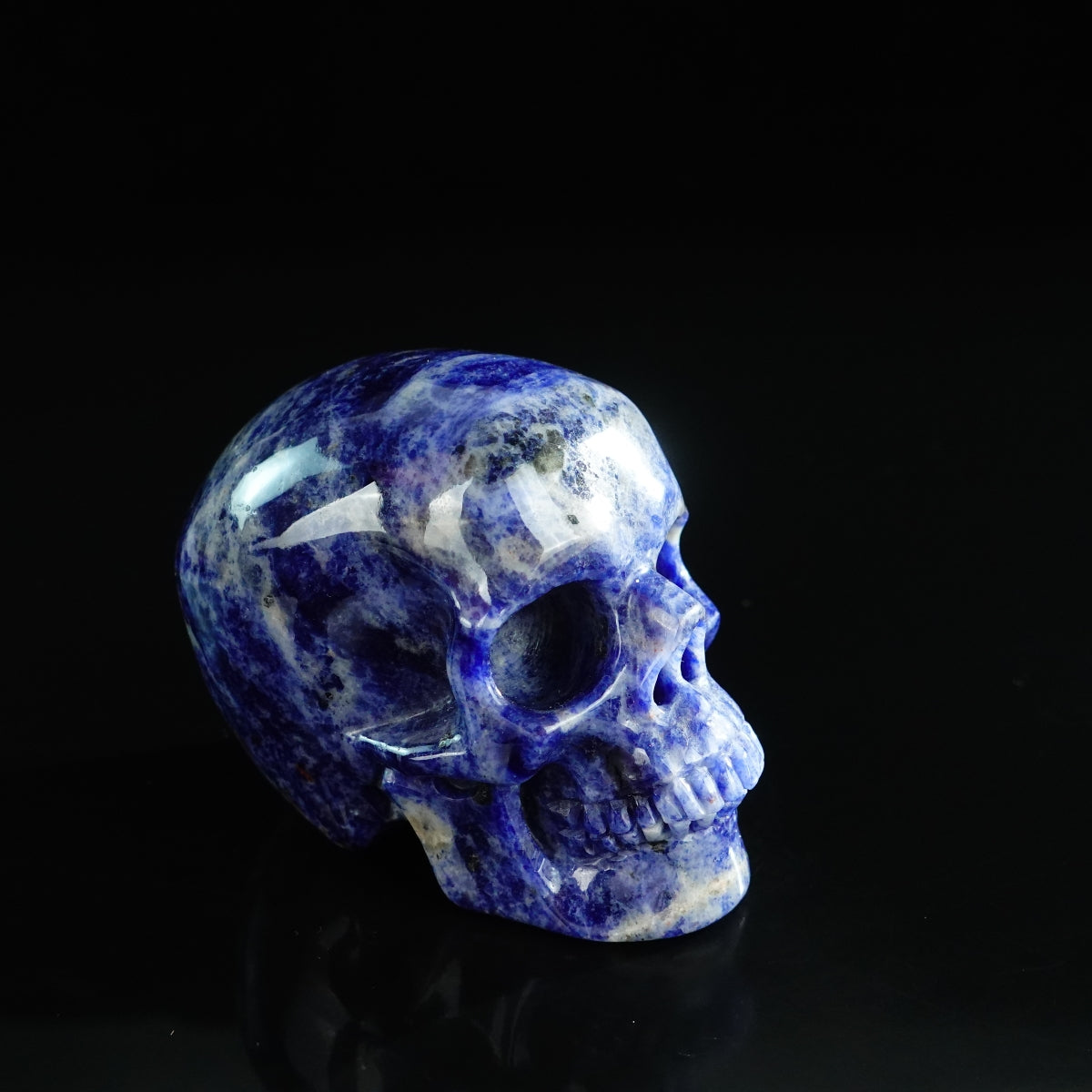3.0" Sodalite Crystal Skull Carving - Unique Piece #SL10
