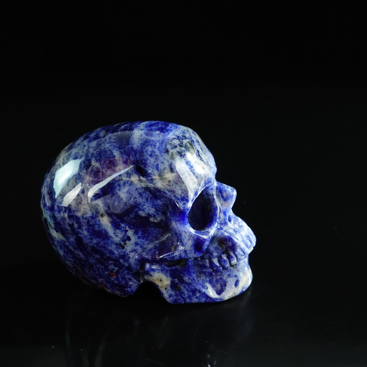 3.0" Sodalite Crystal Skull Carving - Unique Piece #SL10