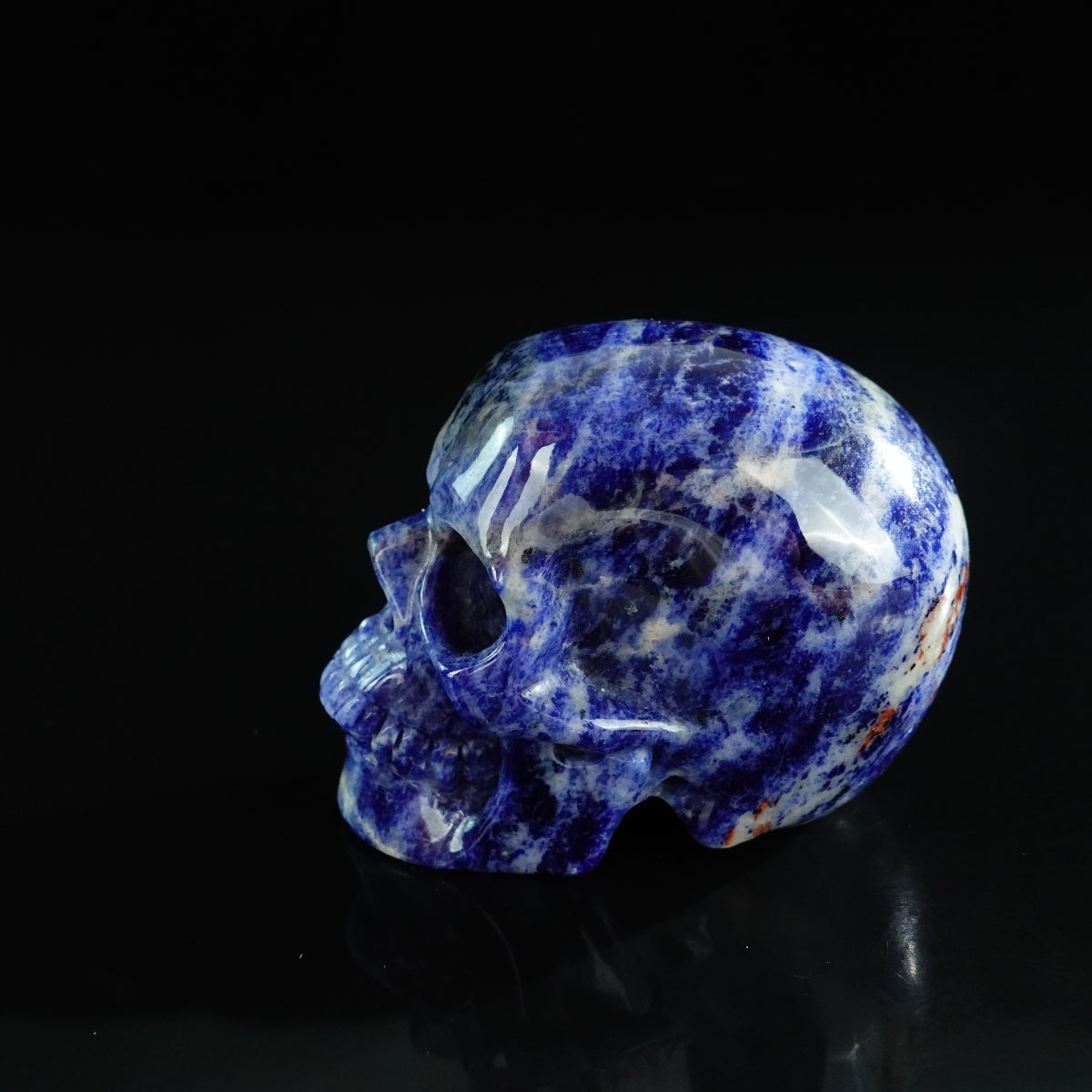 3.0" Sodalite Crystal Skull Carving - Unique Piece #SL10