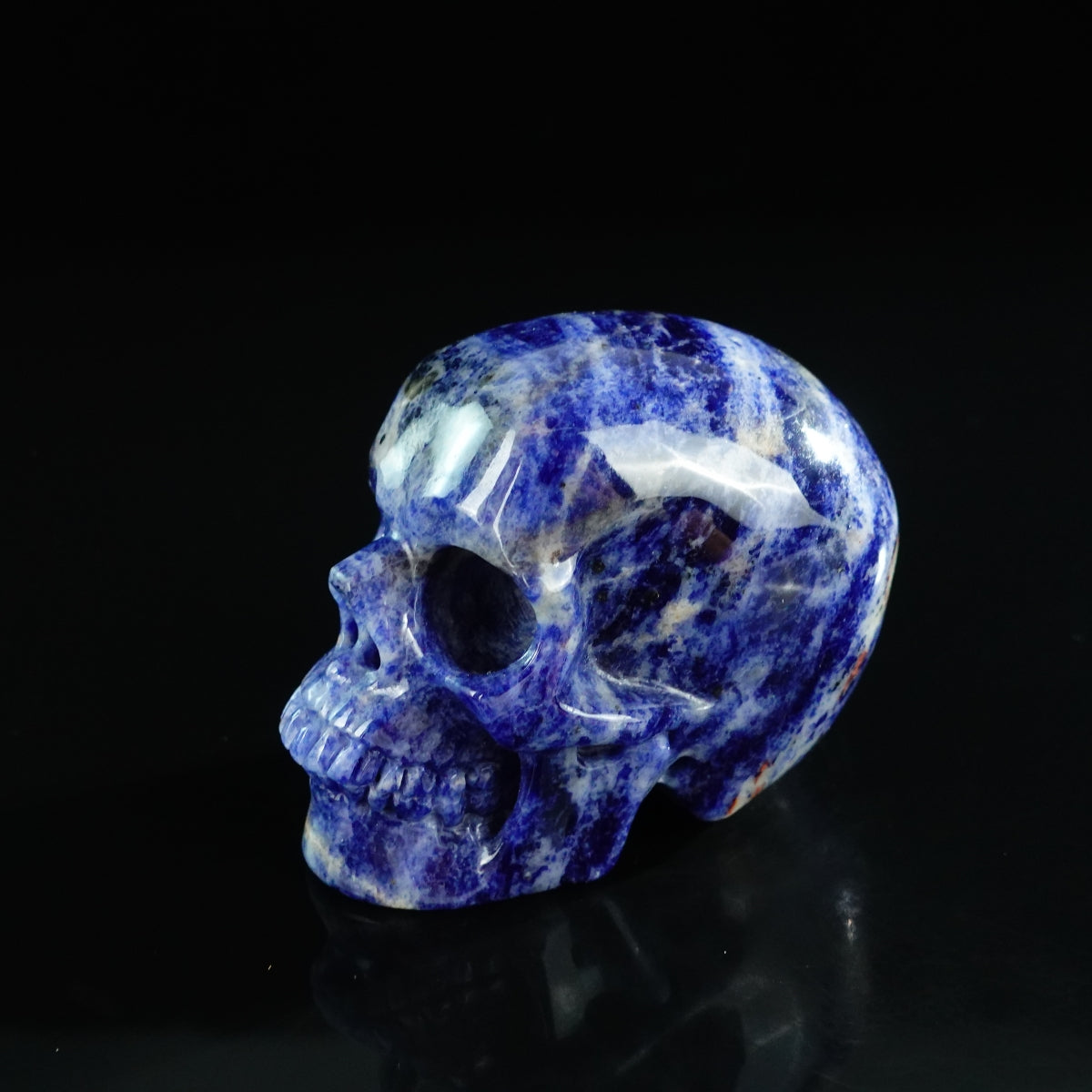 3.0" Sodalite Crystal Skull Carving - Unique Piece #SL10
