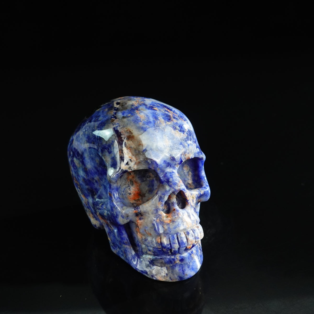 3.0" Sodalite Crystal Skull Carving - Unique Piece #SL11