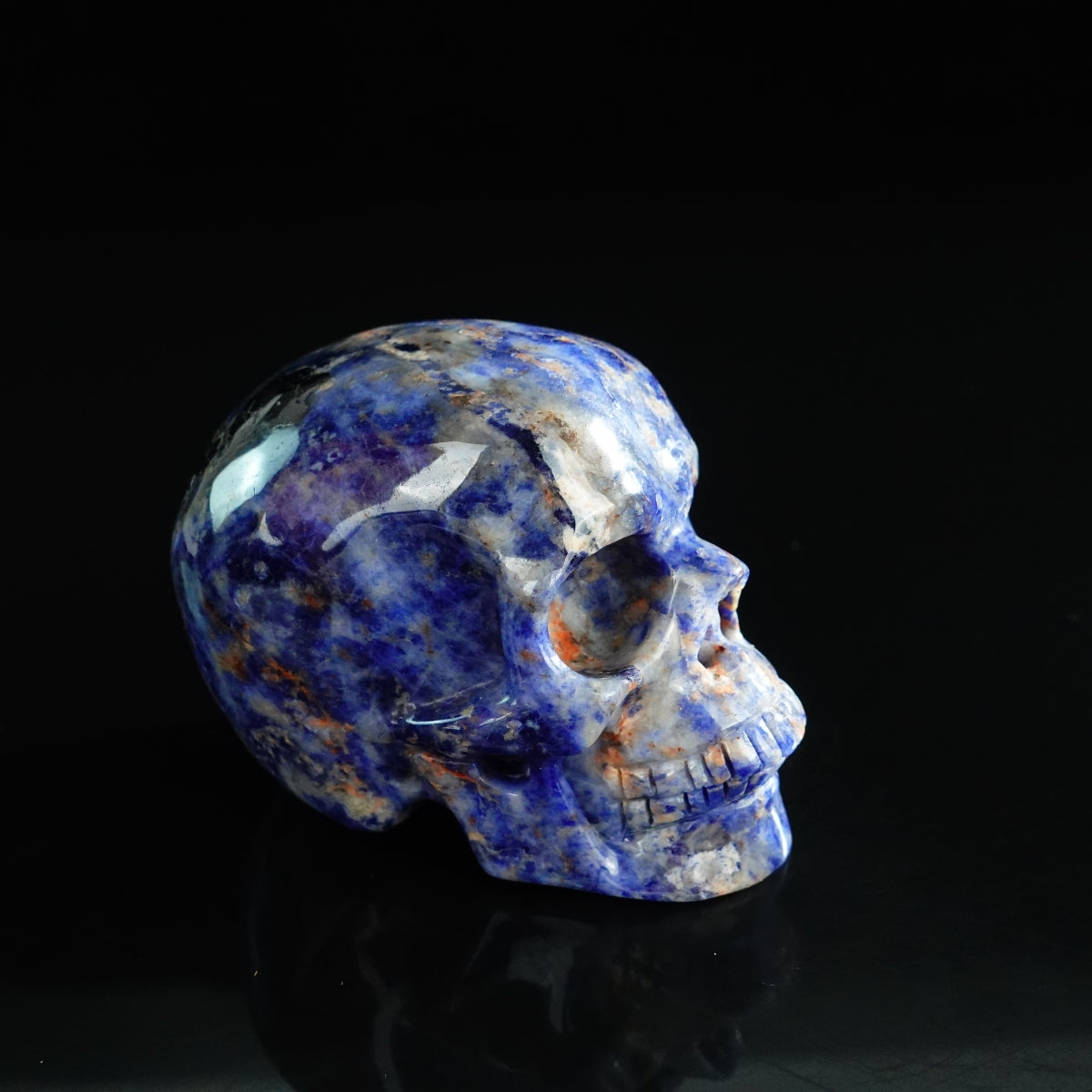 3.0" Sodalite Crystal Skull Carving - Unique Piece #SL11