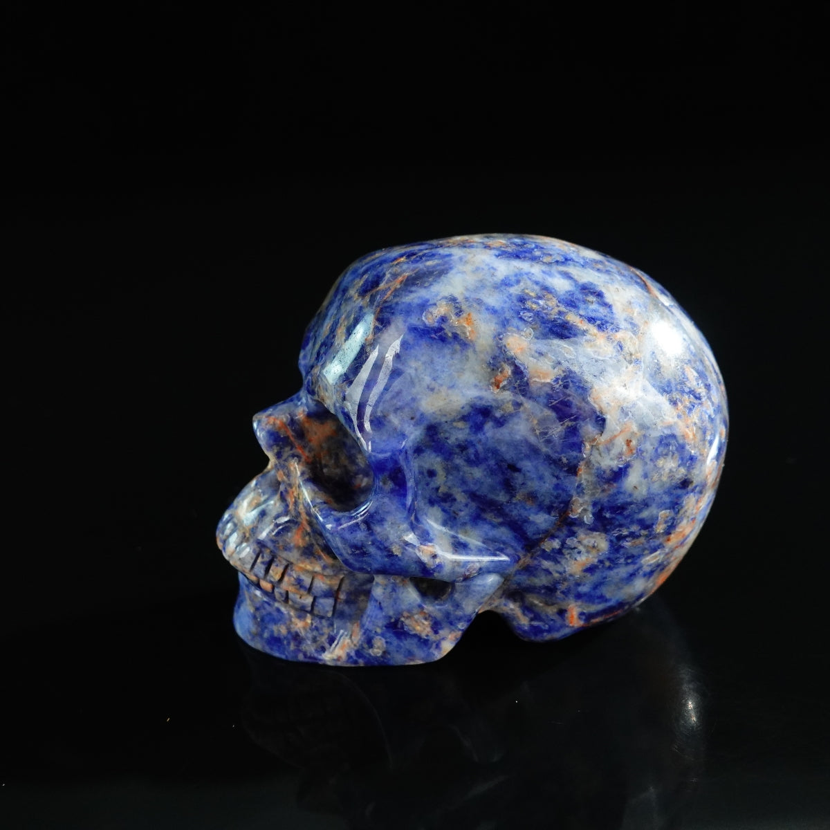 3.0" Sodalite Crystal Skull Carving - Unique Piece #SL11