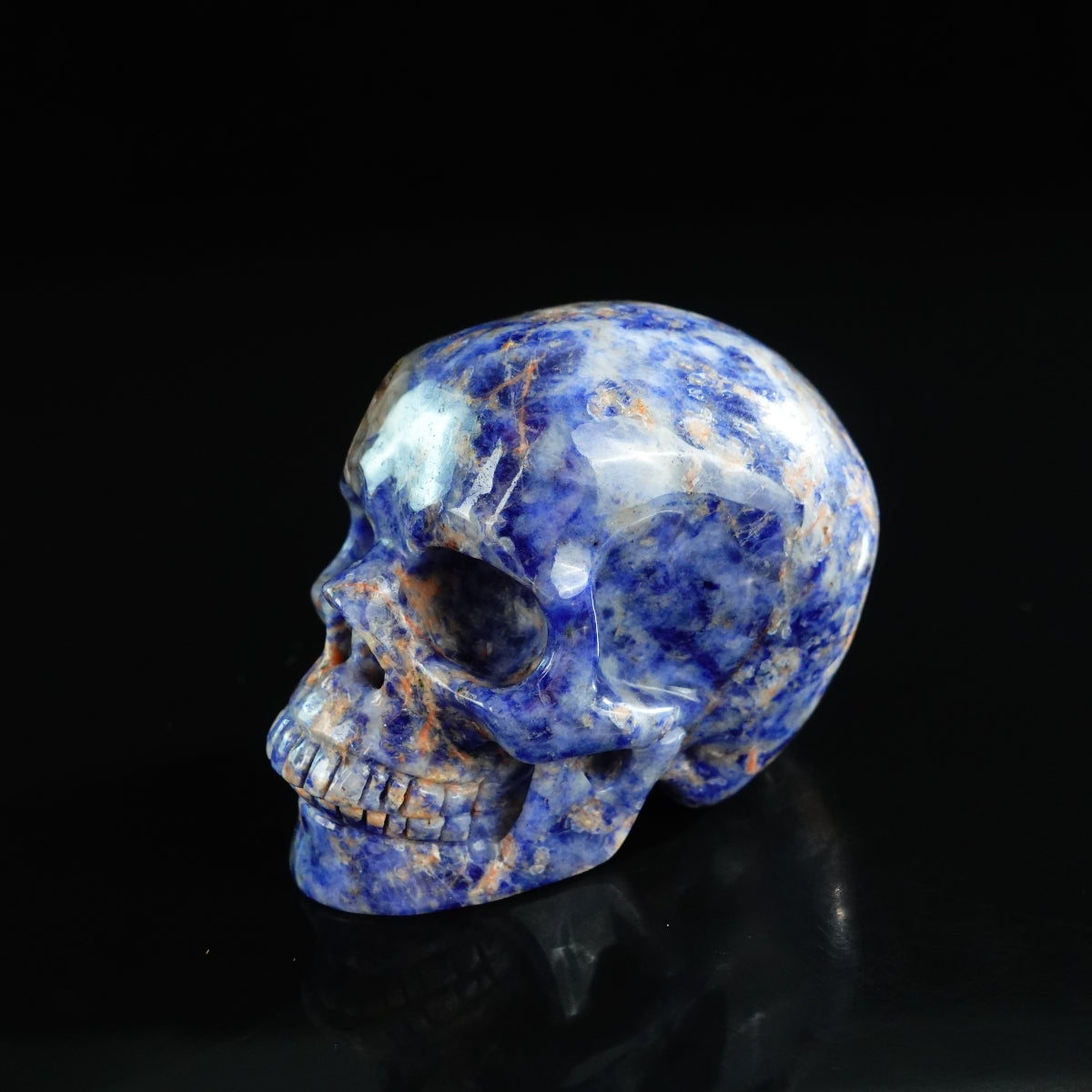 3.0" Sodalite Crystal Skull Carving - Unique Piece #SL11