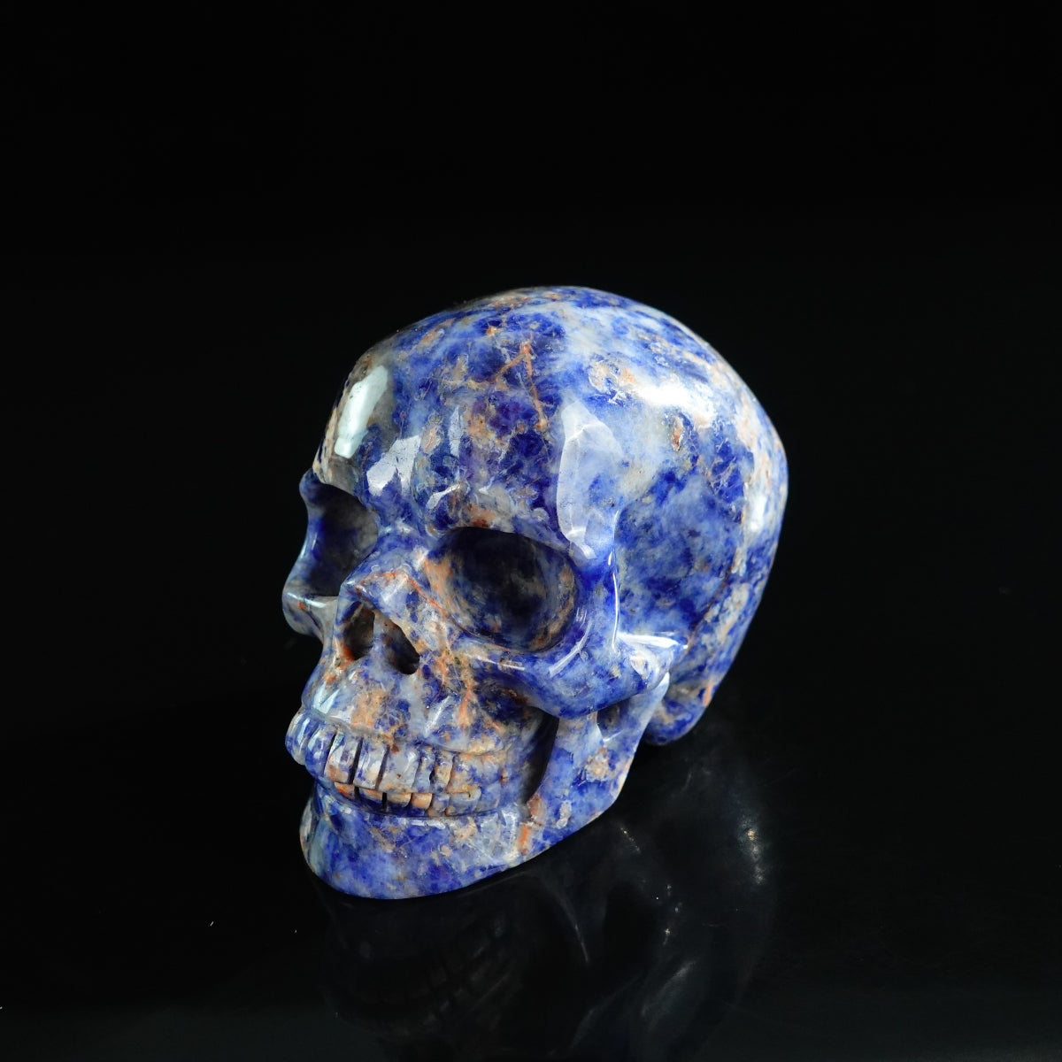 3.0" Sodalite Crystal Skull Carving - Unique Piece #SL11