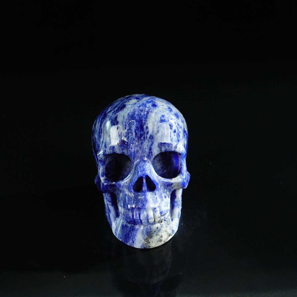 3.0" Sodalite Crystal Skull Carving - Unique Piece #SL12