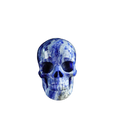3.0" Sodalite Crystal Skull Carving - Hand Carved Decor