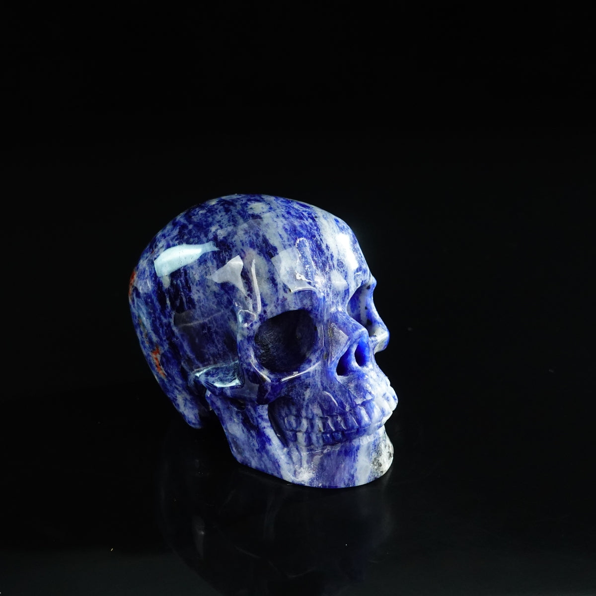 3.0" Sodalite Crystal Skull Carving - Unique Piece #SL12
