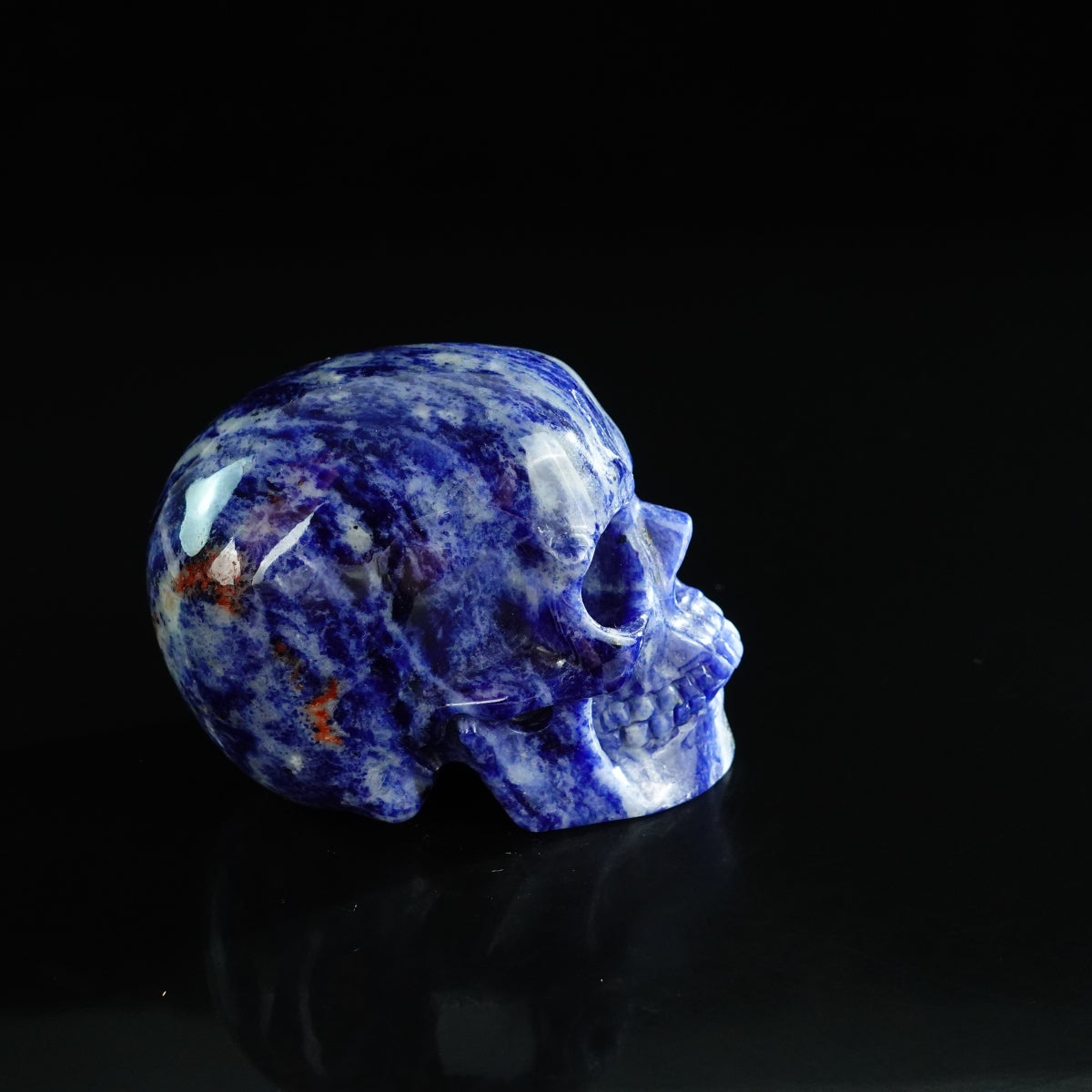 3.0" Sodalite Crystal Skull Carving - Unique Piece #SL12