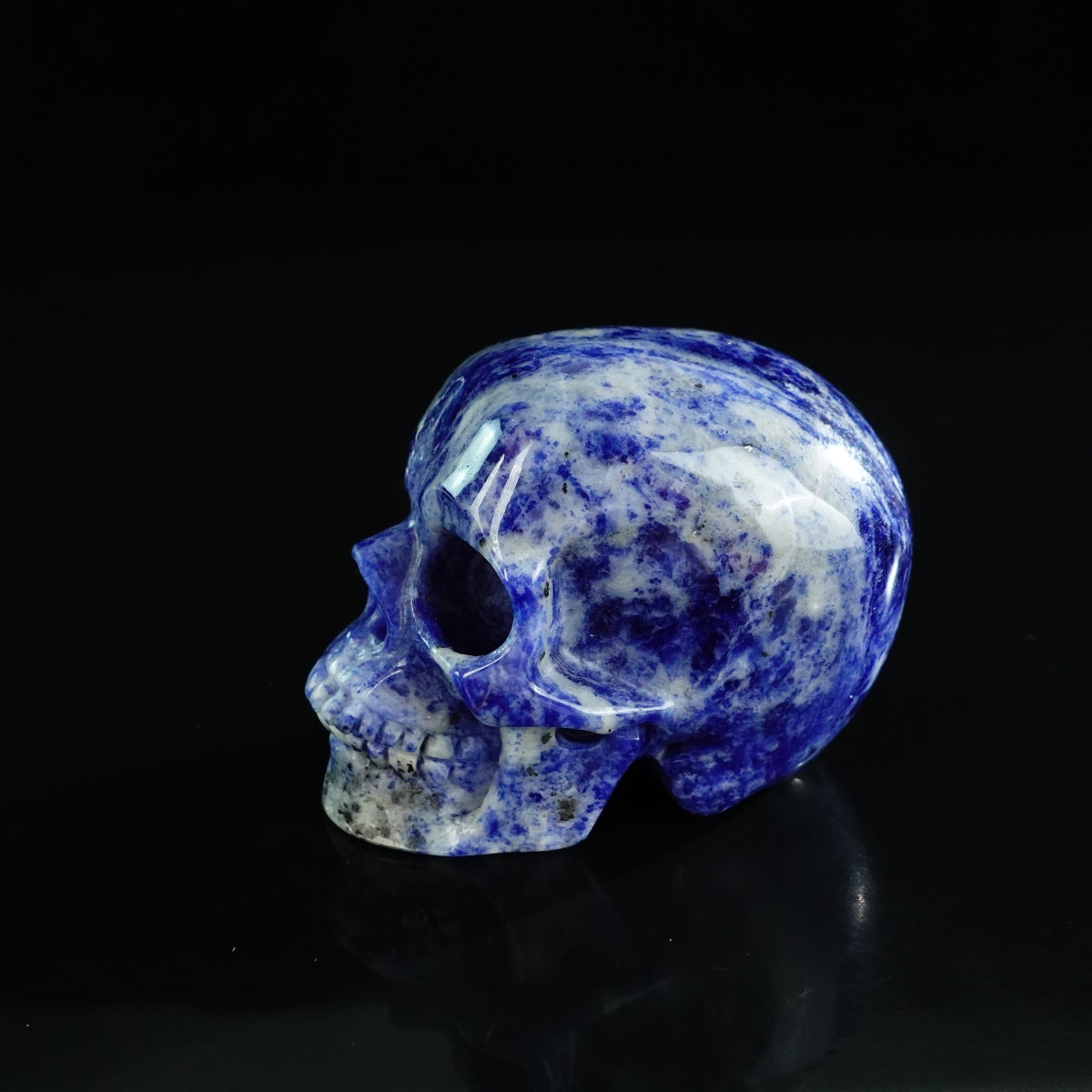3.0" Sodalite Crystal Skull Carving - Unique Piece #SL12