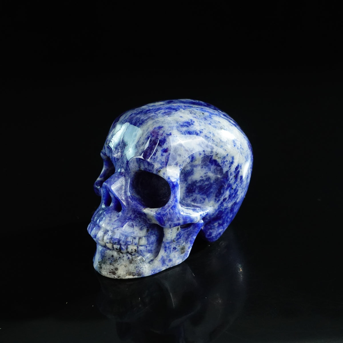 3.0" Sodalite Crystal Skull Carving - Unique Piece #SL12