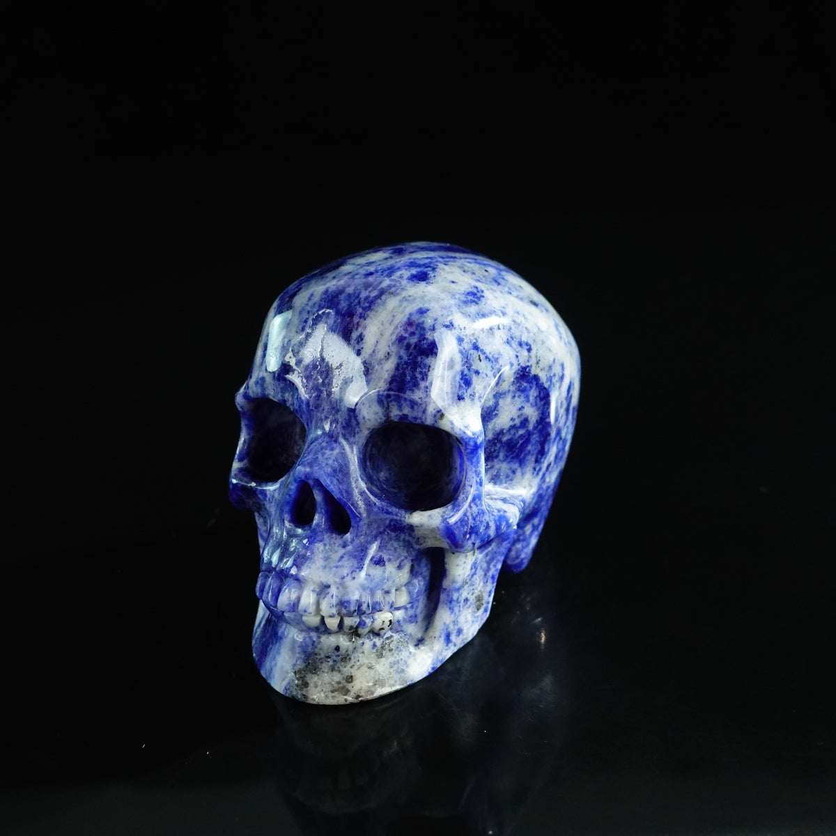 3.0" Sodalite Crystal Skull Carving - Unique Piece #SL12