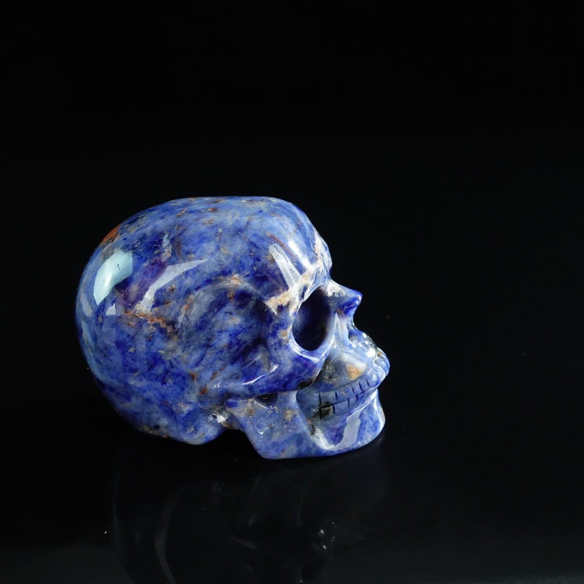 3.0" Sodalite Crystal Skull Carving - Unique Piece #SL13