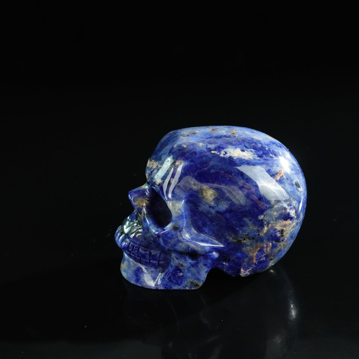3.0" Sodalite Crystal Skull Carving - Unique Piece #SL13