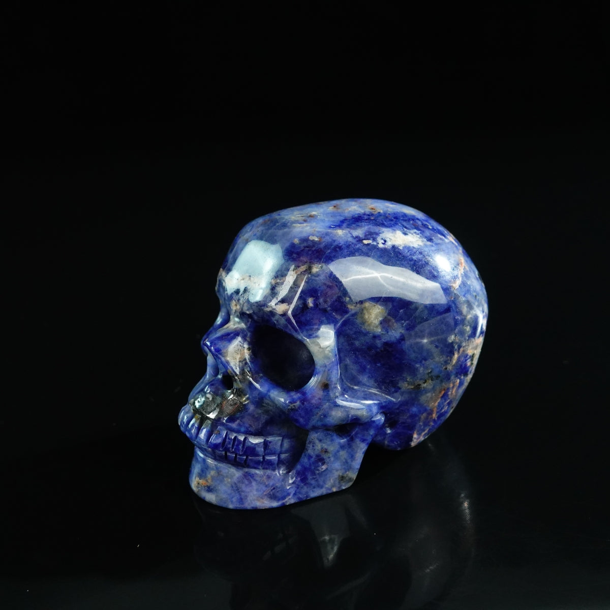 3.0" Sodalite Crystal Skull Carving - Unique Piece #SL13