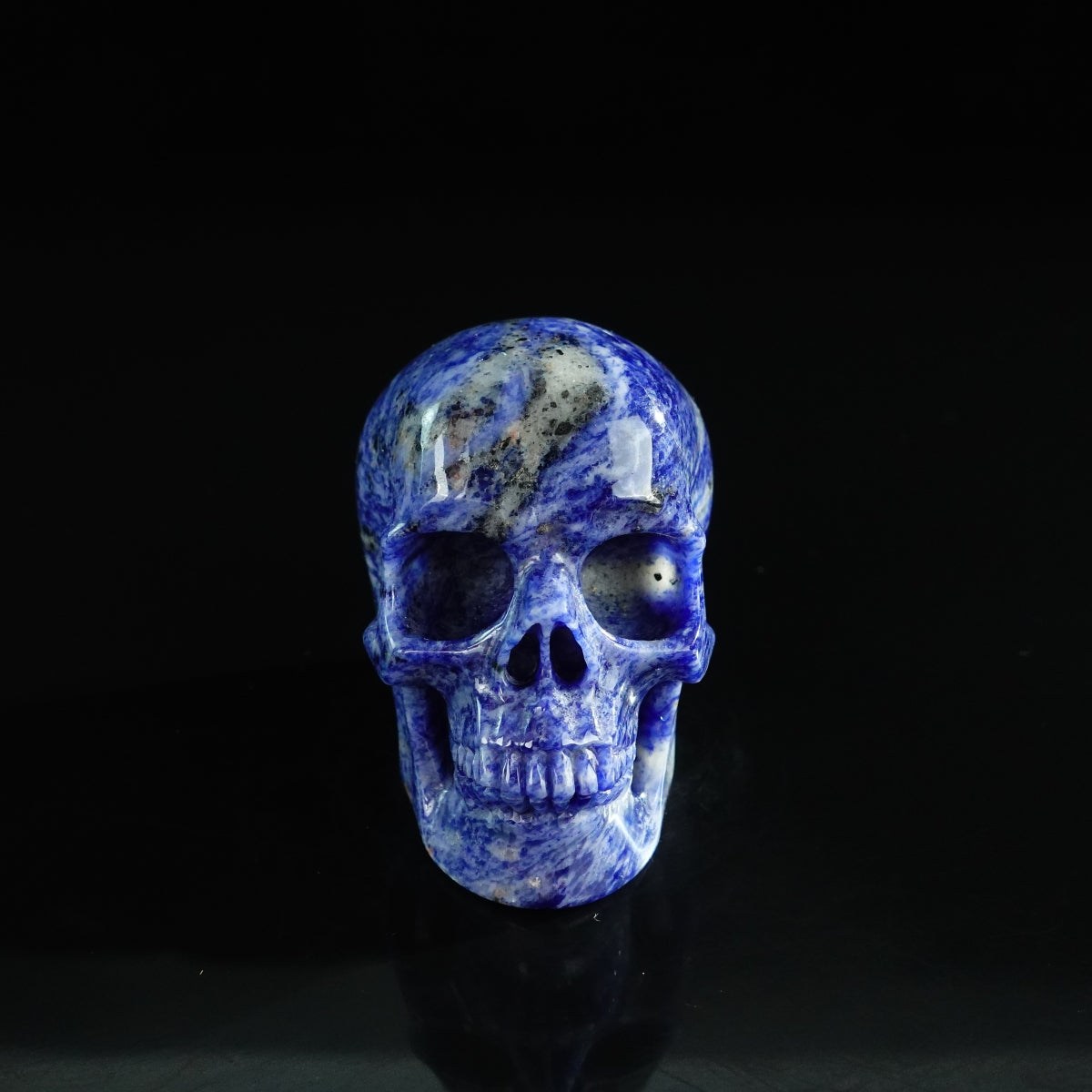 3.0" Sodalite Crystal Skull Carving - Unique Piece #SL14