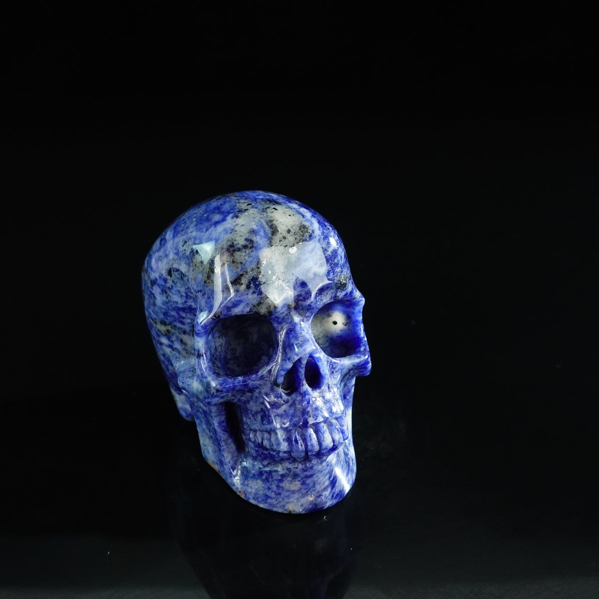 3.0" Sodalite Crystal Skull Carving - Unique Piece #SL14