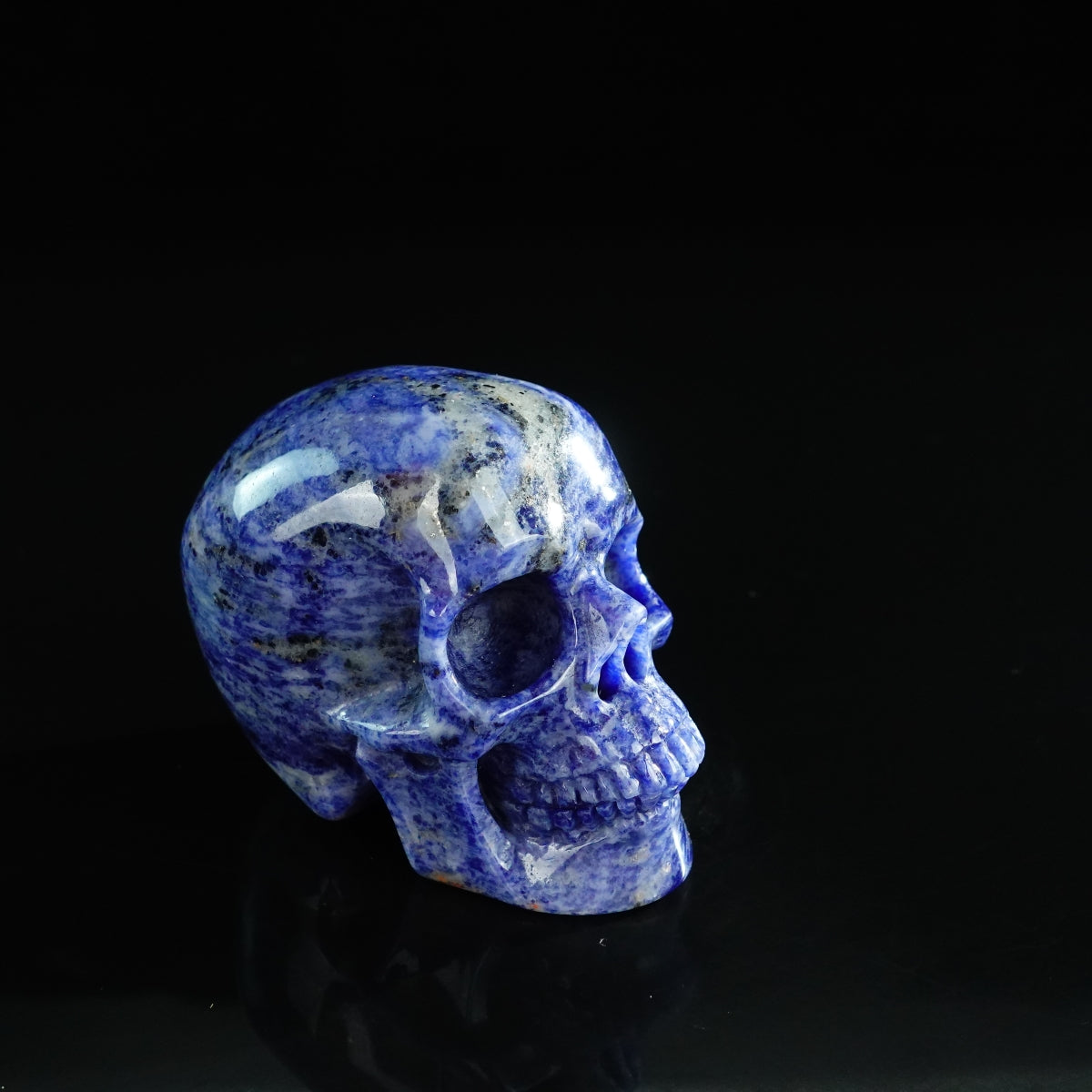 3.0" Sodalite Crystal Skull Carving - Unique Piece #SL14