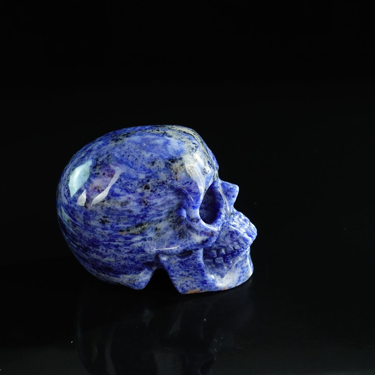 3.0" Sodalite Crystal Skull Carving - Unique Piece #SL14