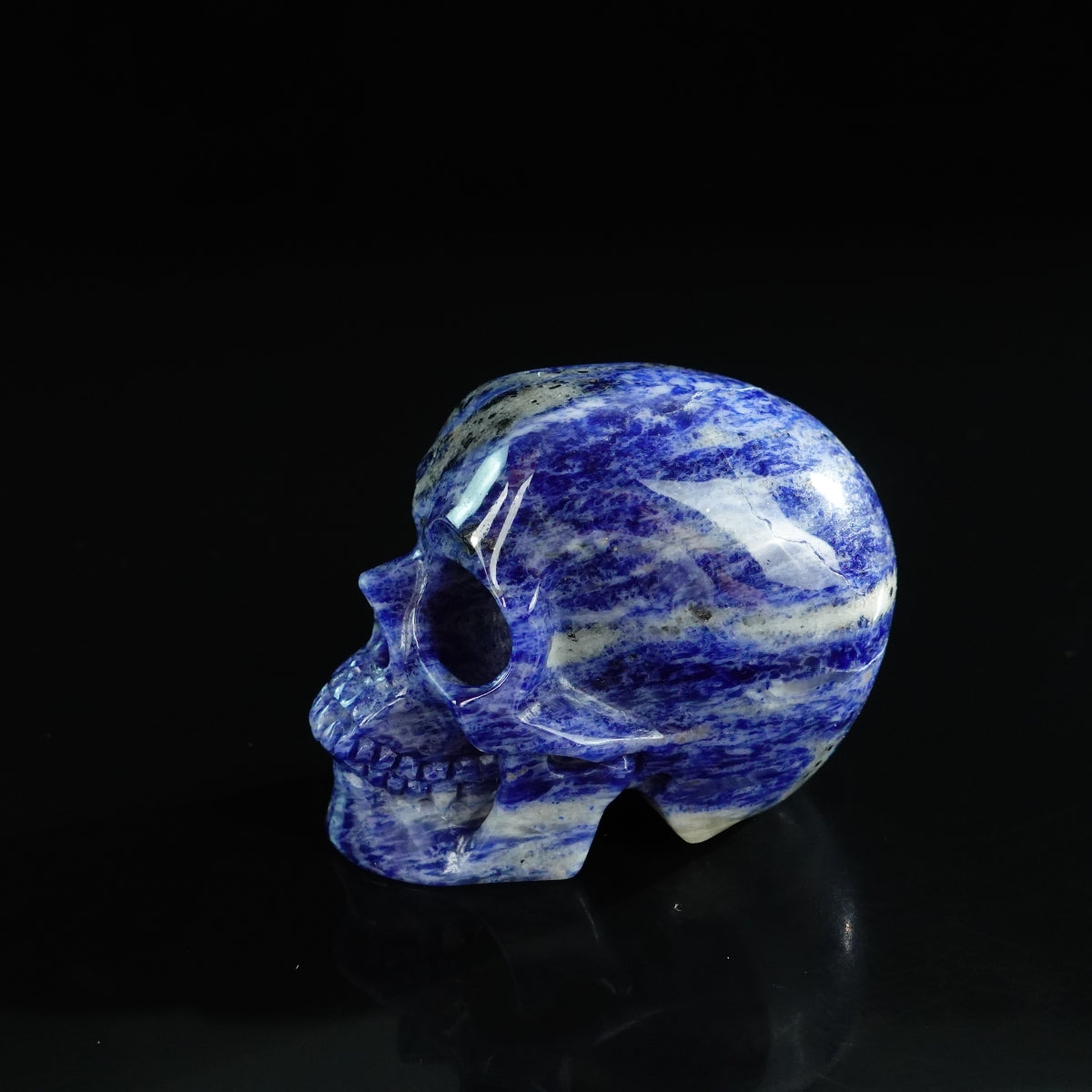 3.0" Sodalite Crystal Skull Carving - Unique Piece #SL14