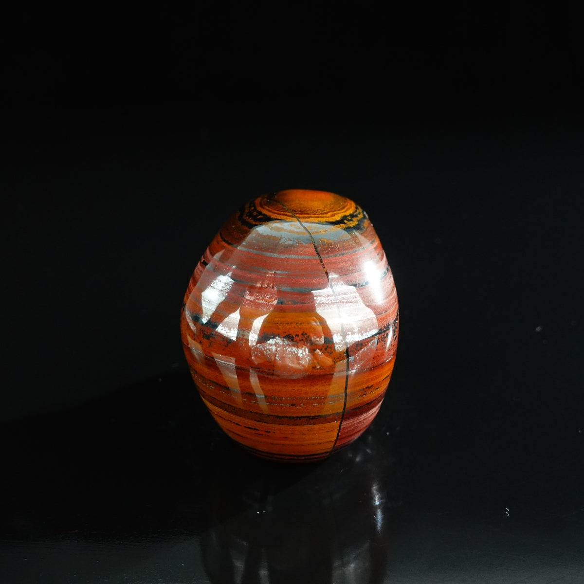 3.0" Tiger Iron Crystal Skull Carving - Unique Piece #TI06