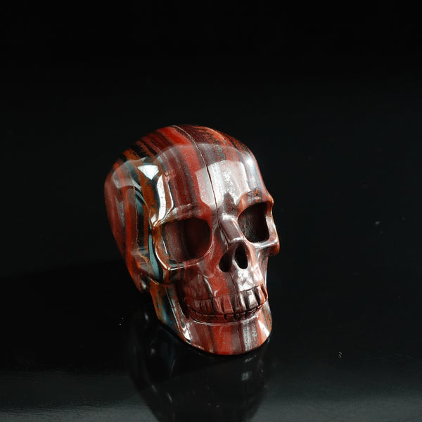 3.0" Tiger Iron Crystal Skull Carving - Unique Piece #TI07 - alternate view