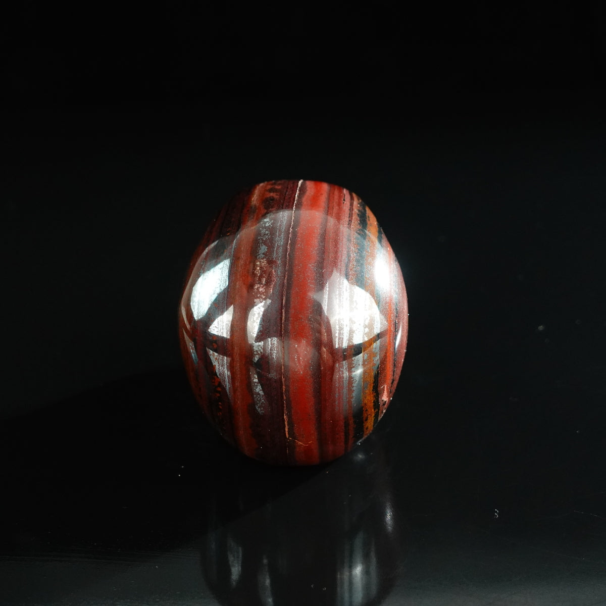 3.0" Tiger Iron Crystal Skull Carving - Unique Piece #TI07
