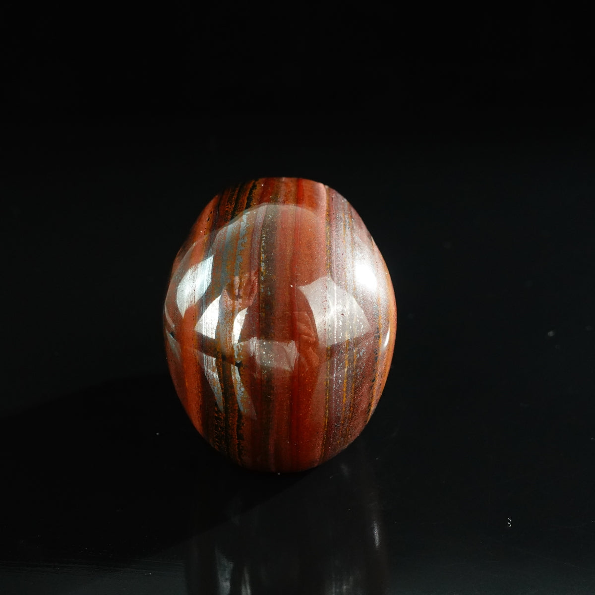 3.0" Tiger Iron Crystal Skull Carving - Unique Piece #TI08