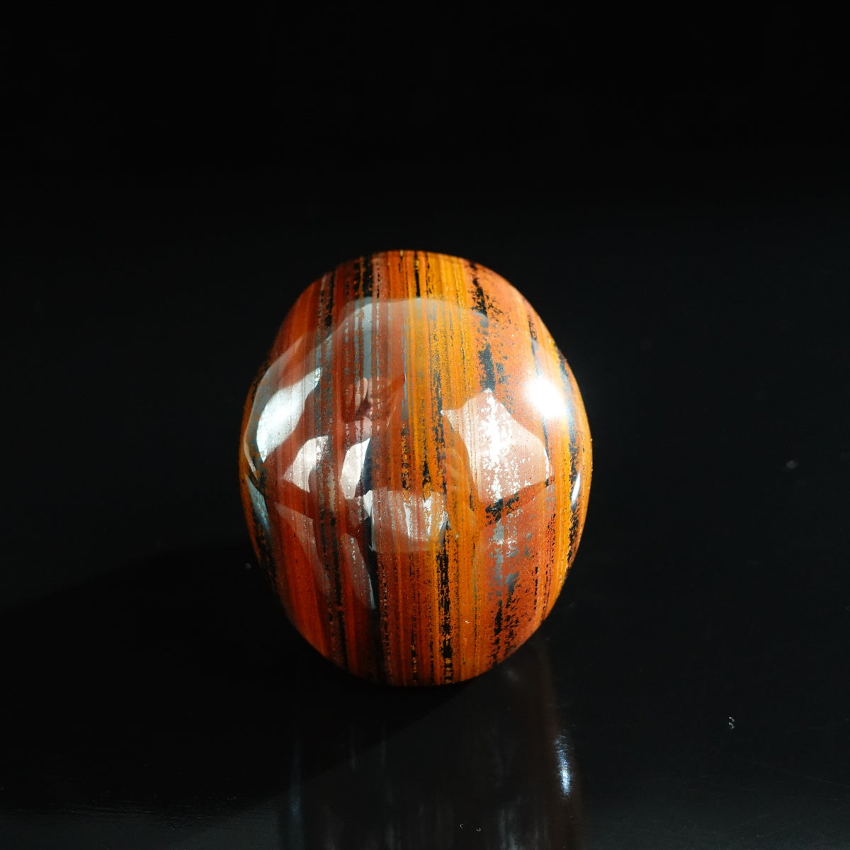 3.0" Tiger Iron Crystal Skull Carving - Unique Piece #TI09