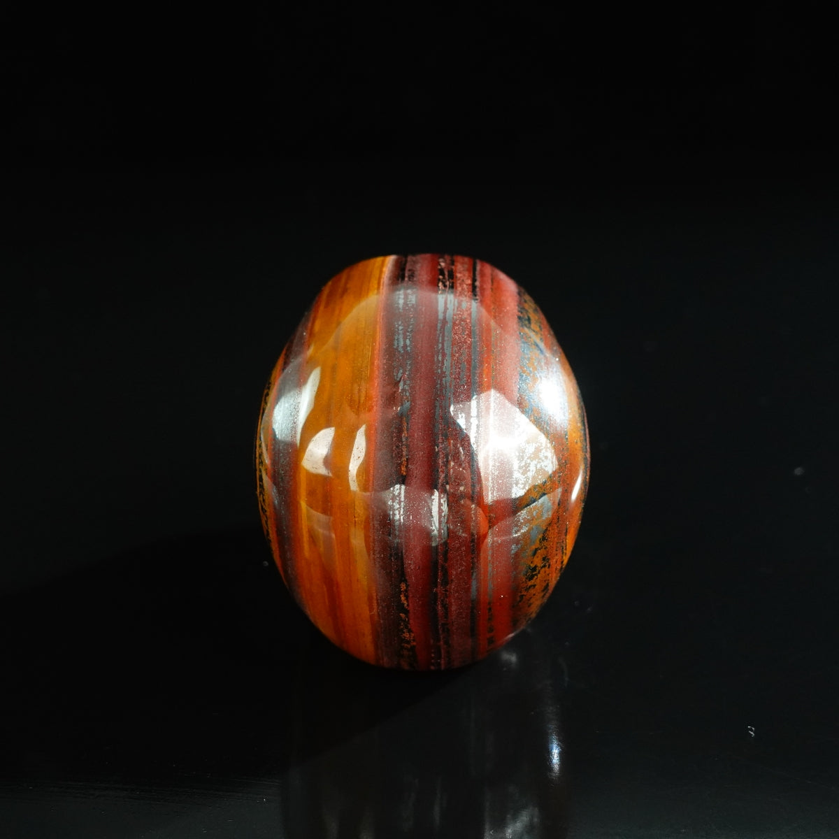 3.0" Tiger Iron Crystal Skull Carving - Unique Piece #TI10