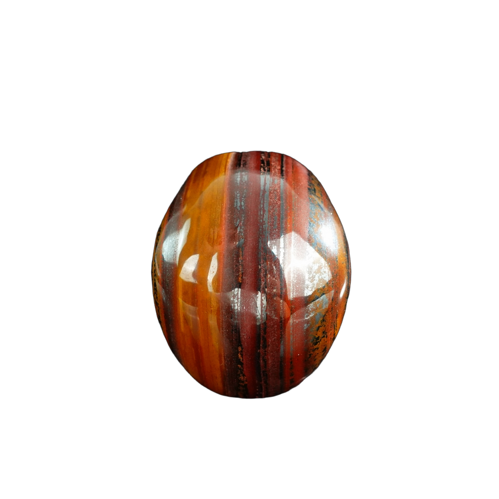 3.0" Tiger Iron Crystal Skull Carving - Unique Piece #TI10