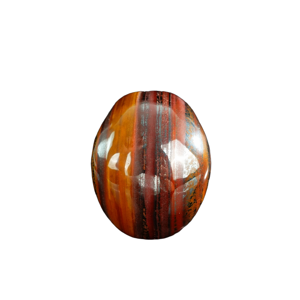 3.0" Tiger Iron Crystal Skull Carving - Unique Piece #TI10