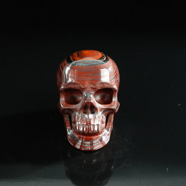 3.0" Tiger Iron Crystal Skull Carving - Unique Piece #TI15