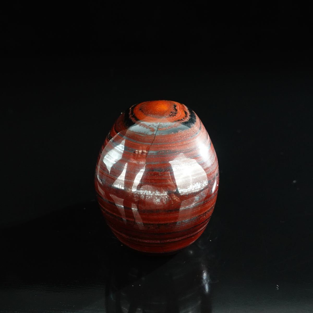 3.0" Tiger Iron Crystal Skull Carving - Unique Piece #TI15