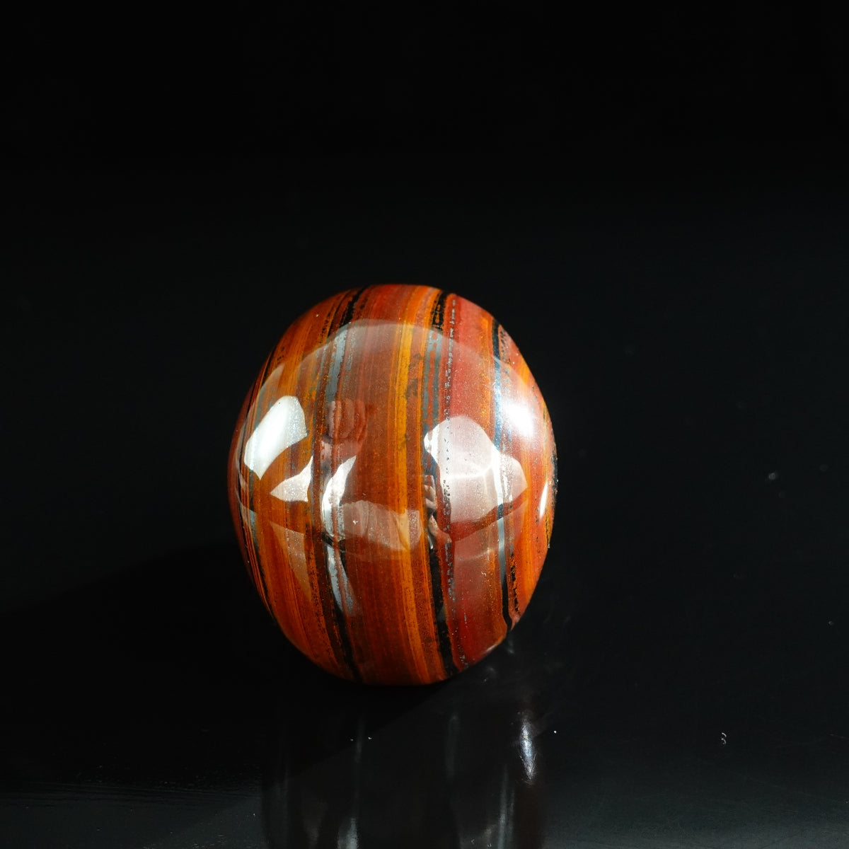 3.0" Tiger Iron Crystal Skull Carving - Unique Piece #TI17