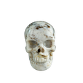 3.0" White Opal Crystal Skull Carving - Unique Piece #WO01